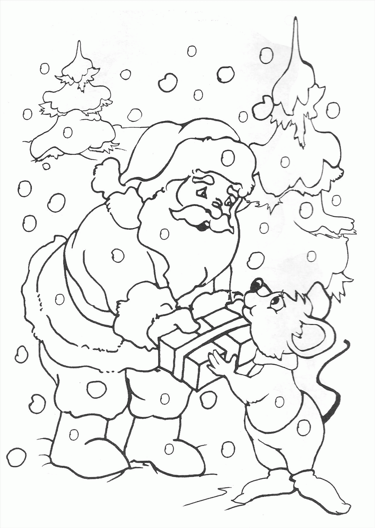 Święty Mikołaj kolorowanki